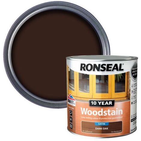 Ronseal 38691 10 Year Woodstain Dark Oak 2.5 litre RSL10WSDO25L