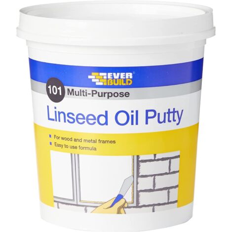Everbuild MPN2 101 Multi-Purpose Linseed Oil Putty Natural 2kg EVBMPPN2KG