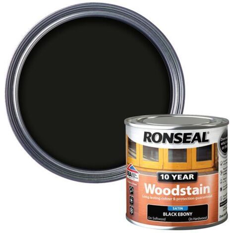 10 Year Woodstain Ebony 250Ml