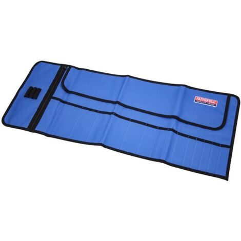 Faithfull Tool Roll 32 x 77cm Nylon Backed Polyester Pockets 15 FAITR15 (1/3)