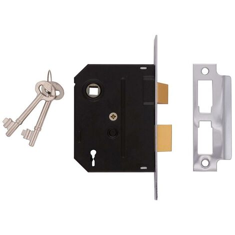 UNION 2295 2 Lever Mortice Sashlock Polished Brass 76mm 3in Box UNNJ2295PL30