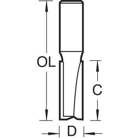 TREND 3/83DX1/2 2 FLUTE CUTTER 12.7 MM DIA.