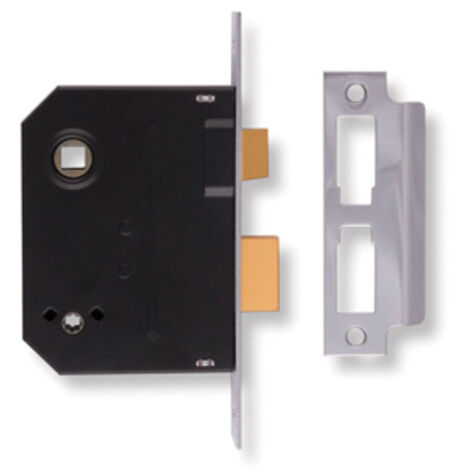 Union 2294 Mortice Bathroom Lock Chrome Finish 63Mm 2.5In Box (1/5)