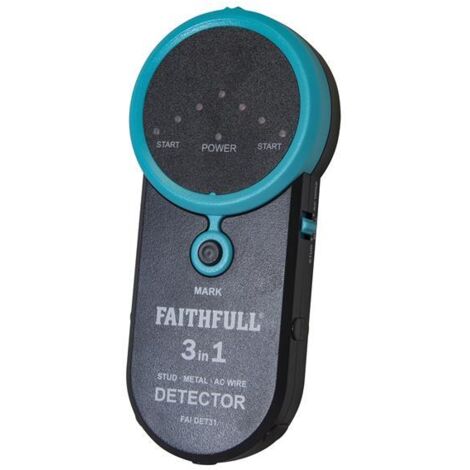 Faithfull 3-in-1 Detector for Studs, Metal, and Live Wires