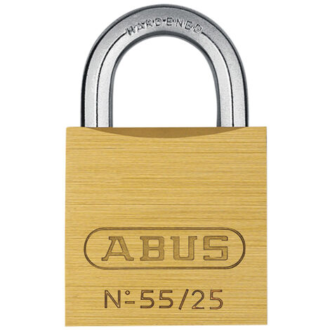 ABUS 02860 55/25mm Brass Padlock Keyed Alike 5251 ABUKA02860