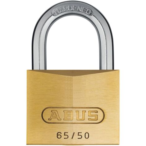ABUS 65 Series 65/50 Brass Padlock Keyed 50mm Body Model 09854