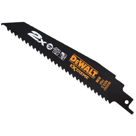 DEWALT DT2314L-QZ 2X Life Wood & Nail Reciprocating Blade 305mm x 6 TPI Pack of 5 DEWDT2314LQZ