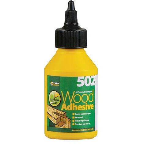 Everbuild WOODBOT125 502 All Purpose Weatherproof Wood Adhesive 125ml EVBWOODBO125