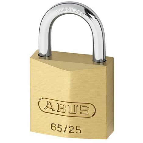ABUS Mechanical 65/25mm Brass Padlock Carded ABU6525C