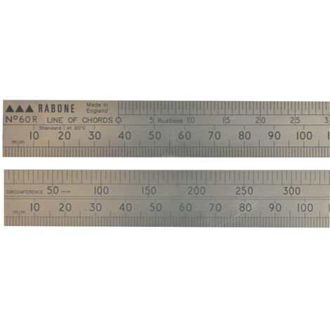 60R Line of Chords Scale Rule - 600mm Precision Tool (1/2)