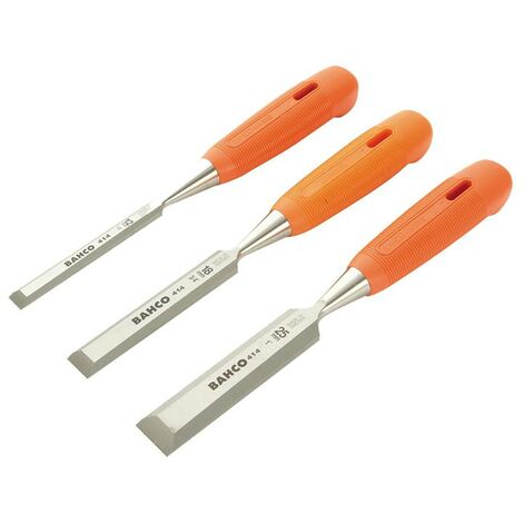 Bahco 414 Bevel Edge Chisel Set of 3