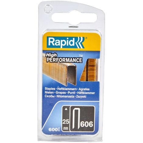 Rapid Crown Staples 606/30mm for Thick Wooden Panel Fixation, 4000-Count Box