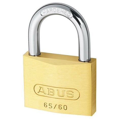 ABUS 12008 65/60mm Brass Padlock Keyed Alike 6603 ABUKA12008