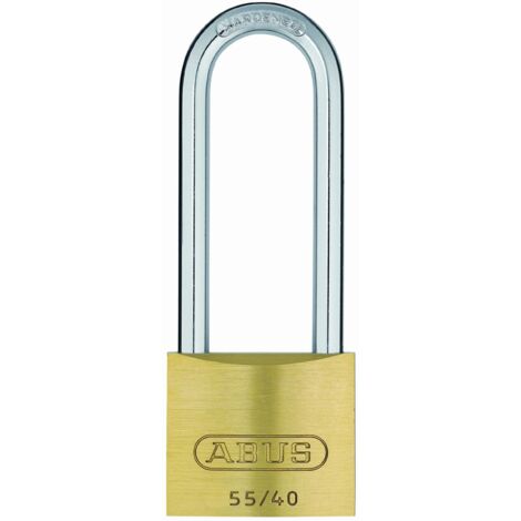 ABUS Mechanical 55/40mm Brass Padlock 63mm Long Shackle ABU5540LS63