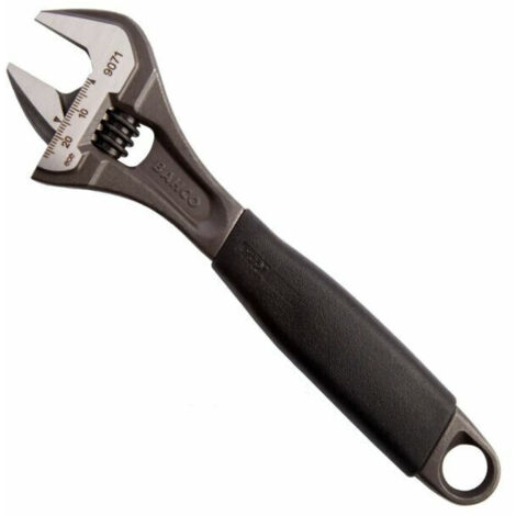 Bahco Black ERGO Adjustable Wrench 200mm 8in Capacity 27mm BAH9071