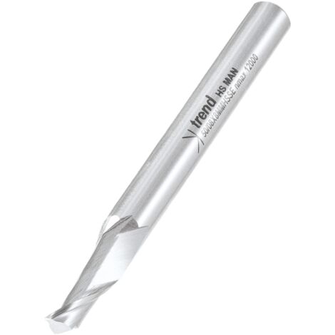 Trend TRE50088HSE Helical Plunge Drill Bit for Aluminum, 8mm Diameter with 8mm Shank, Made of HSSE High-Speed Steel