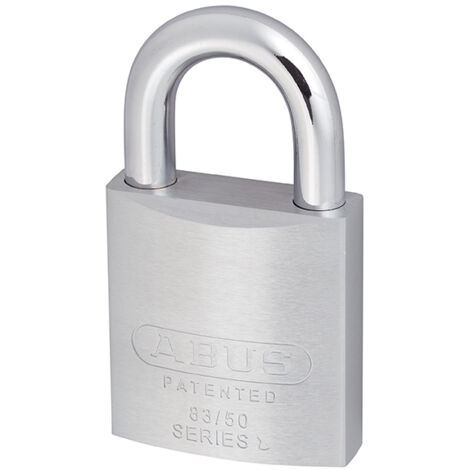 ABUS 77330 83/50mm Chrome Plated Brass Padlock Keyed Alike 2745 ABUKA54156