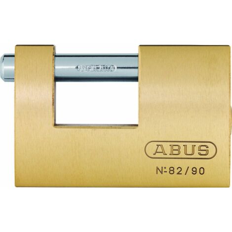ABUS 11578 82/90mm Monoblock Brass Shutter Padlock Keyed Alike 8521 ABUKA11578