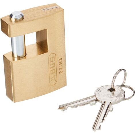 82/63Mm Monoblock Brass Shutter Padlock Carded