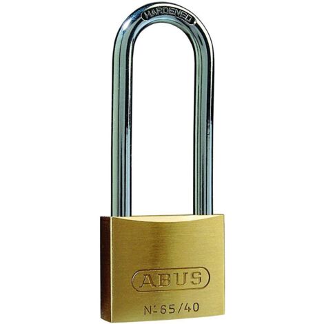 ABUS Mechanical 65/40mm Brass Padlock 63mm Long Shackle ABU6540LS63
