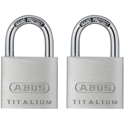 64Ti/30Mm Titalium Padlock Carded Twin Pack