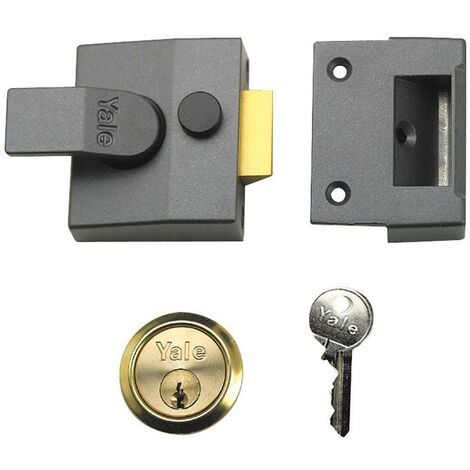 85 Deadlocking Nightlatch 40Mm Backset Dmg Finish Box
