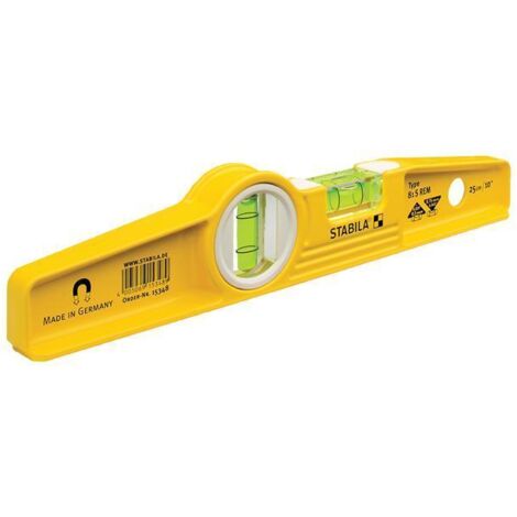 Stabila STB81SREM Rare Earth Magnetic Boat Level and Scaffold Torpedo Level 25cm