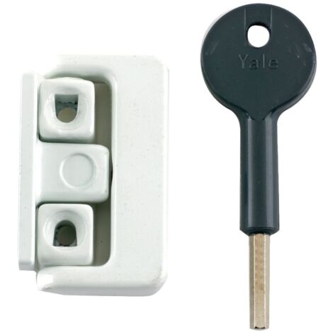 Yale 8K101 White Window Latches Pack of 4, Key-Operated Casement Locks