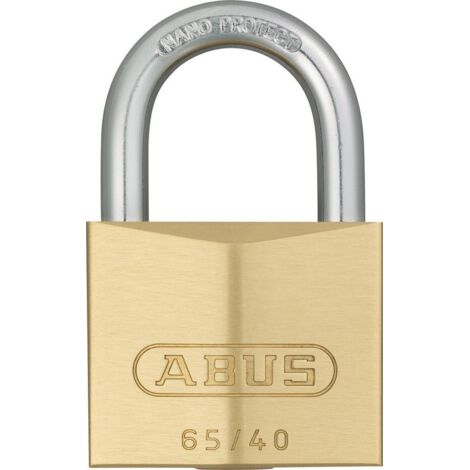 ABUS 11989 65/40mm Brass Padlock Keyed Alike 6404 ABUKA11989