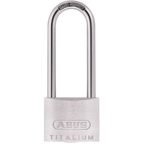 ABUS Mechanical 80TI/40mm TITALIUM™ Padlock 40mm Long Shackle Carded ABU80TI4040C