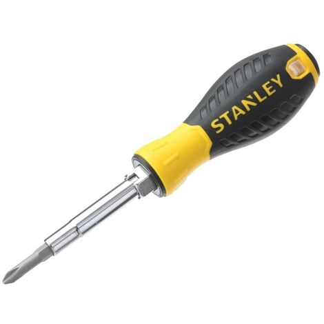 Stanley 6 Piece Screwdriver Multi Bit Set STA068012 0-68-012