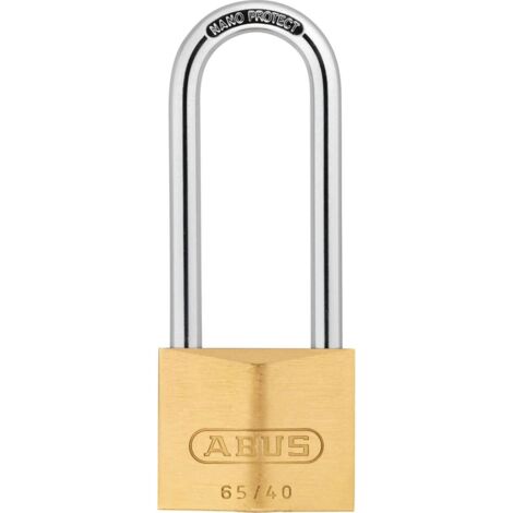 ABUS 04779 65/40mm Brass Padlock 63mm Long Shackle Keyed Alike 406 ABUKA04779