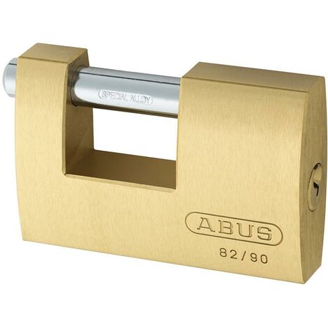 82/90Mm Monoblock Brass Shutter Padlock Carded