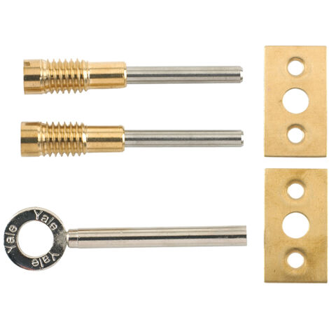 Yale Locks V-8013-2-PL 8013 Dual Screw Window Lock Brass Finish Pack of 2 YALV80132PL