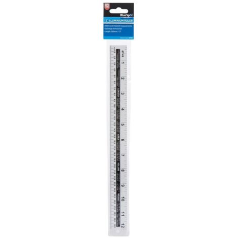 Aluminium Ruler 300Mm (12In) (1/4)