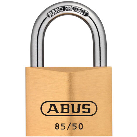 ABUS Mechanical 85/50mm Brass Padlock Carded ABU8550C