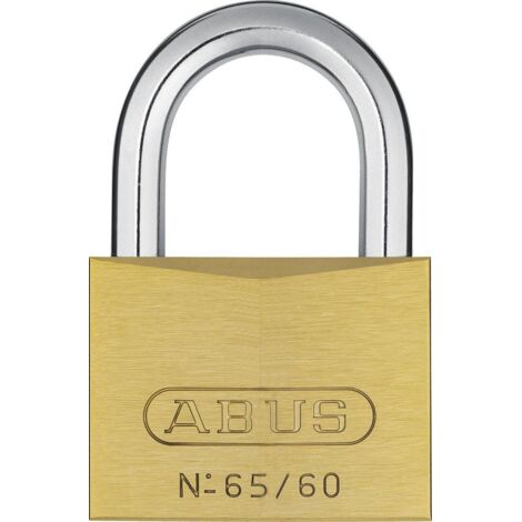 Abus Medium Security Brass Padlock with 60mm/65mm Shackle, Keyed Alike 6602, Model ABUS 12007