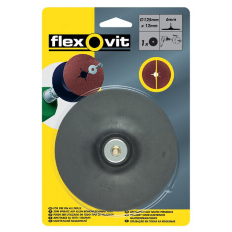 Flexovit 63642556833 Backing Pad For Drill Mount 125mm FLV56833 (1/5)