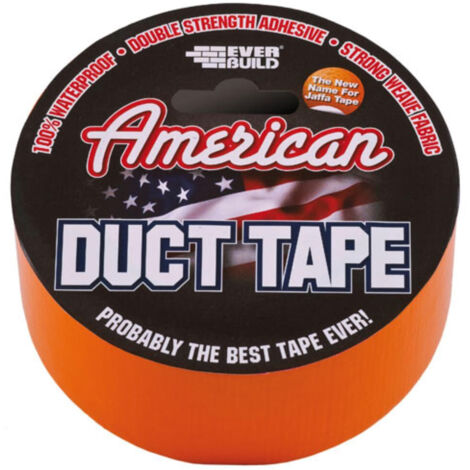 Everbuild Sika American Duct Tape 50mm x 25m Orange EVBUSDTO25M (1/3)