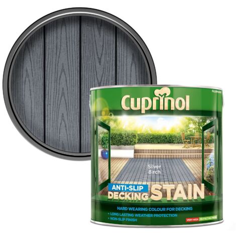 Cuprinol 5122406 Anti-Slip Decking Stain Silver Birch 2.5 litre CUPUTDSSB25L