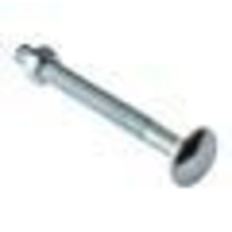 Carriage Bolt & Nut Zp M6 X 130Mm Bag 10 (1/2)