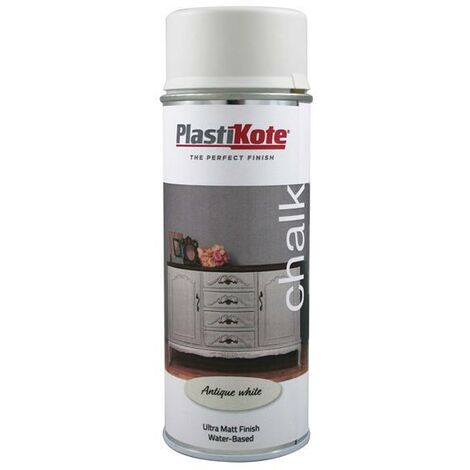 PlastiKote Chalk Finish Spray Antique White 400ml PKT27107