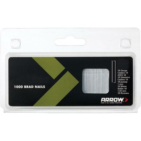 Arrow ABN1824 BN1824 Brad Nails 38mm 18g (Pack 1000) ARRBN1824