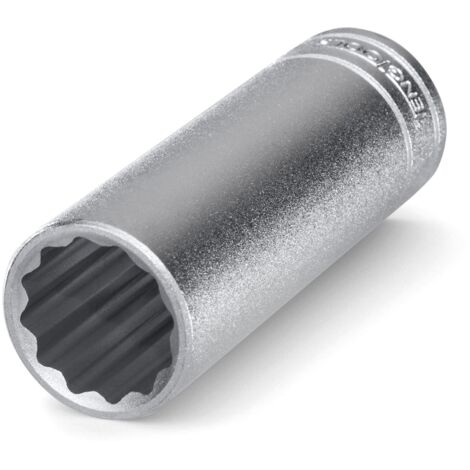 Teng M120612C Bi-Hexagon Socket Deep 12-Point 1/2in Drive 12mm TENM120612