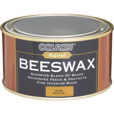 Ronseal Colron Refined Beeswax Paste Medium Oak 400g RSLCRPBWGMO4