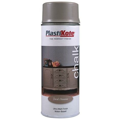 PlastiKote Chalk Finish Spray Dark Hessian 400ml PKT27102