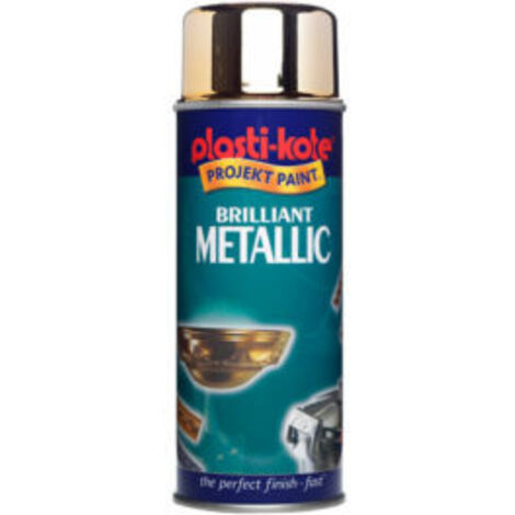 PlastiKote Brilliant Metallic Spray Gold 400ml PKT160
