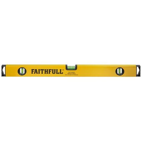 Faithfull 2ft Spirt Level 700813B-24 Box Beam Level 3 Vial 60cm (24in ...