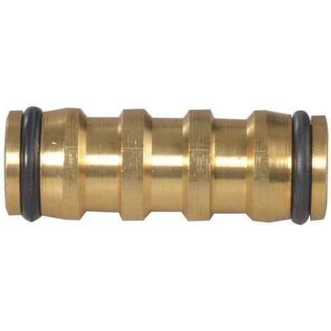 Brass 2-Way Hose Coupling 12.5mm (1/2in) (1/2)