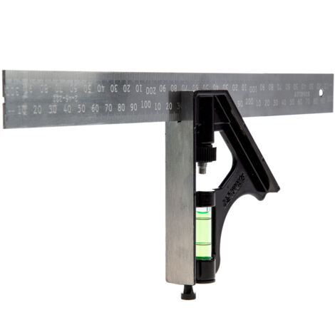 STANLEY® Combination Metal Square 300mm (12in) STA246222 (1/4)